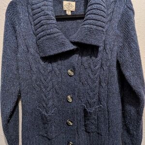 St. John's Bay Navy Cable Knit Cardigan